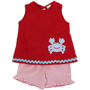 Bailey Boys Crab Girls Short Set babysupermarket