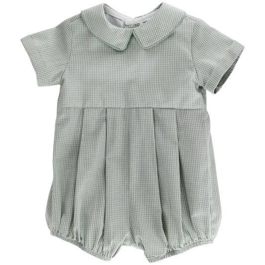 Bailey Boys Dressy Bubble - Celery Check