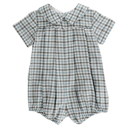 Bailey Boys Dressy Bubble - Pigeon Plaid