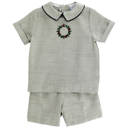 Bailey Boys Dressy Short Set - Laurel Wreath
