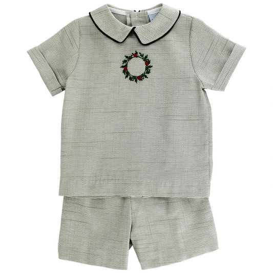 Bailey Boys Dressy Short Set - Laurel Wreath