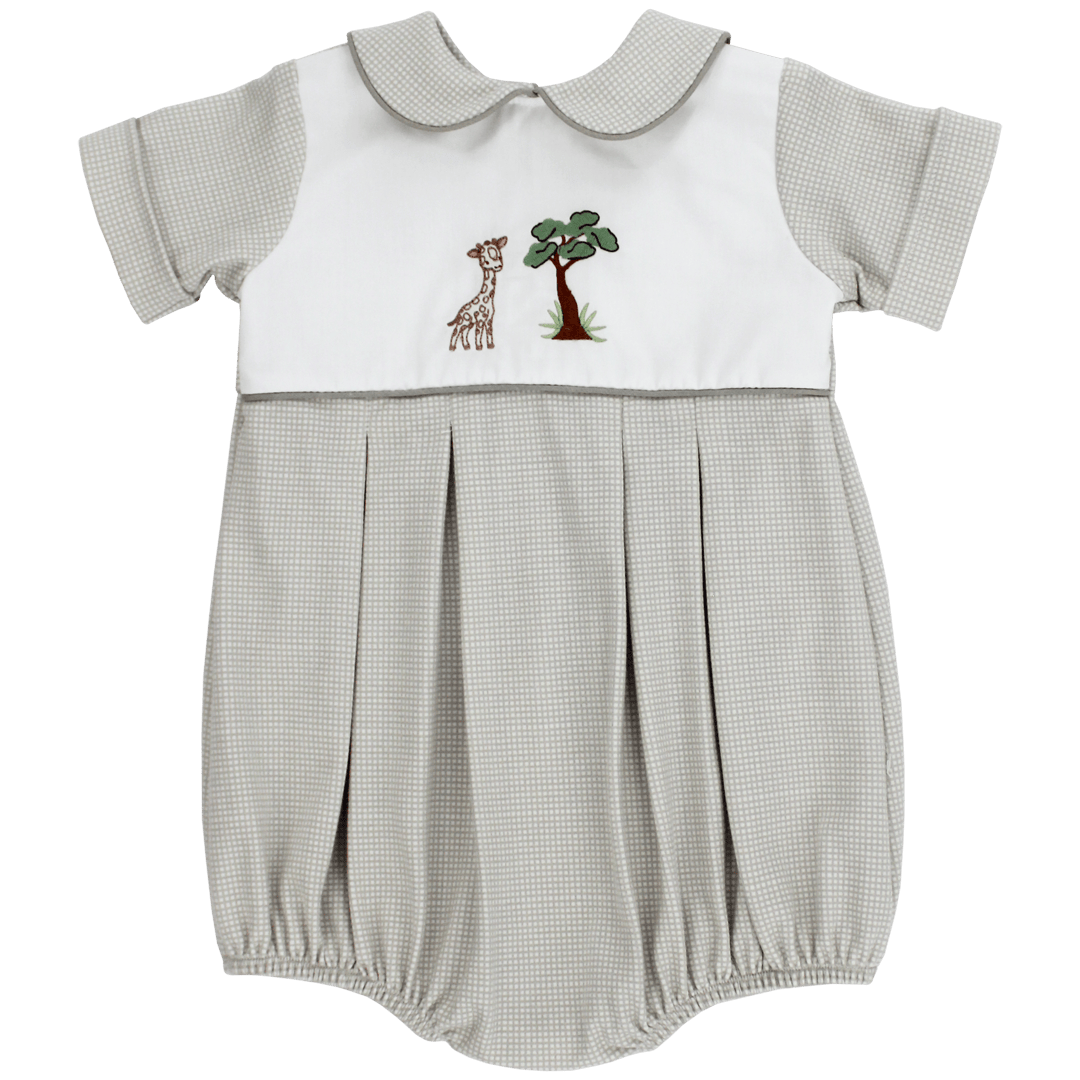 Bailey Boys Infant Boy Grey / 3 Mo Bailey Boys Giraffe Dressy Bubble