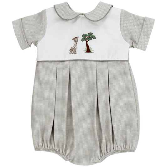 Bailey Boys Infant Boy Grey / 3 Mo Bailey Boys Giraffe Dressy Bubble