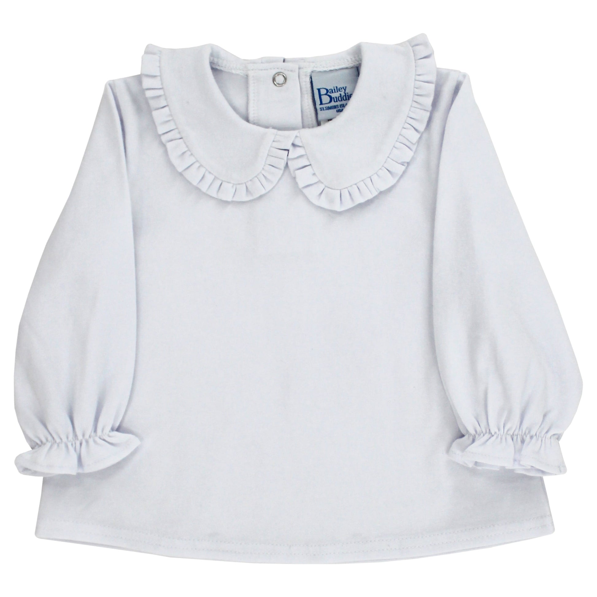 Bailey Boys Girls Shirts White / 12 Mo Bailey Boys Girls White Peter Pan Shirt
