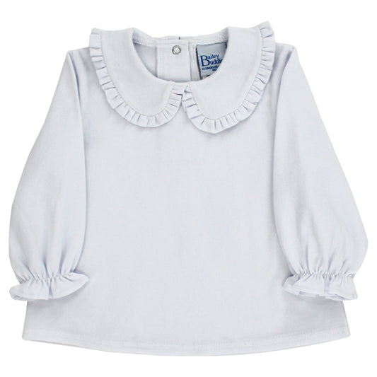 Bailey Boys Girls Shirts White / 12 Mo Bailey Boys Girls White Peter Pan Shirt