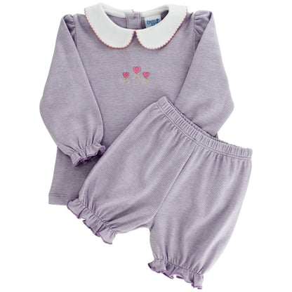 Bailey Boys Bailey Boys Heart Trio Girls Bloomer Set