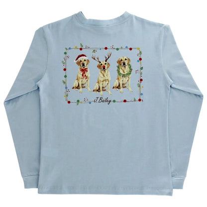 Bailey Boys Long Sleeve Logo Tee - Christmas Labs