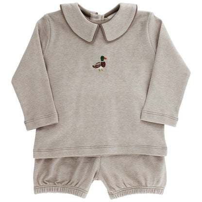 Bailey Boys Brown / 12 Mo Bailey Boys Mallard Boys Bloomer Set