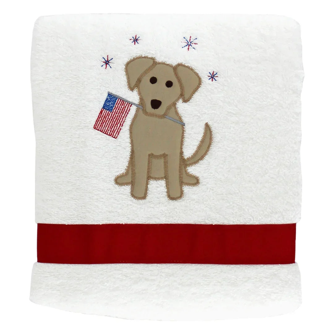 Bailey BoysBailey Boys Patriotic Pup Beach TowelBabysupermarket