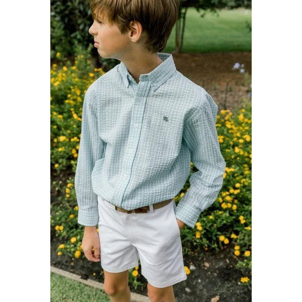 Bailey Boys Peacock Seer Button Down Shirt