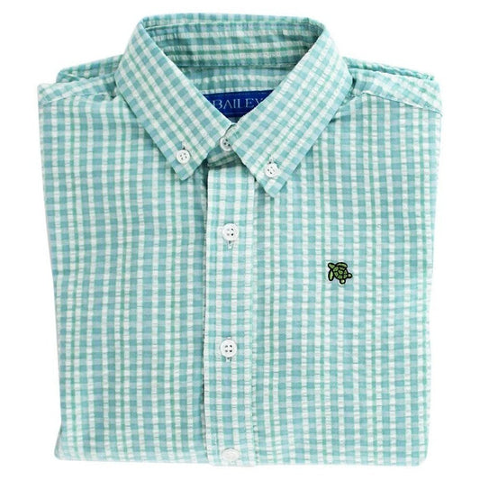 Bailey Boys General 4 / Peacock Bailey Boys Peacock Seer Button Down Shirt
