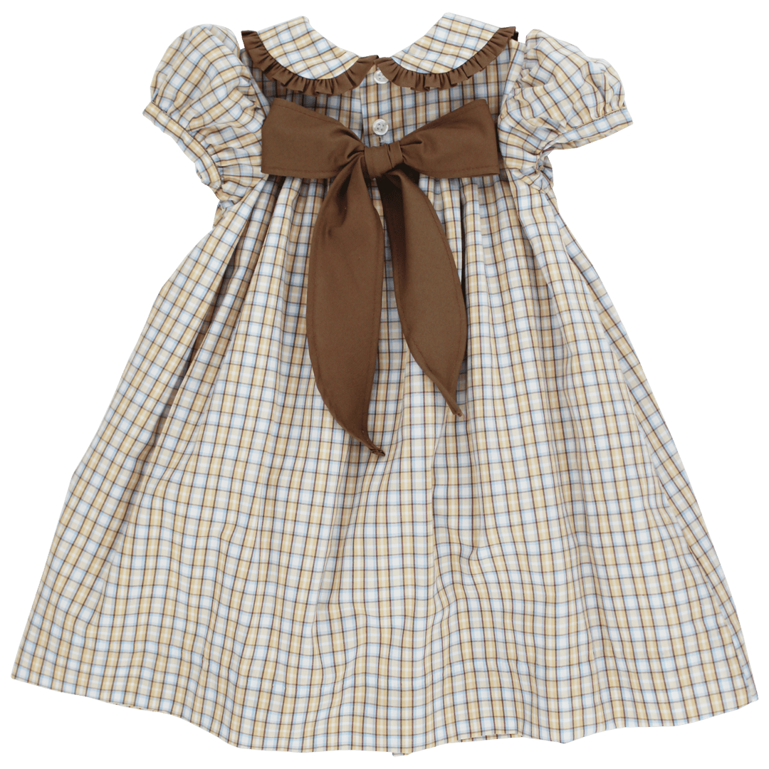 Bailey Boys Girls Dresses Bailey Boys Pecan Plaid with Bison Float