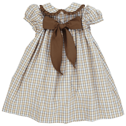 Bailey Boys Girls Dresses Bailey Boys Pecan Plaid with Bison Float