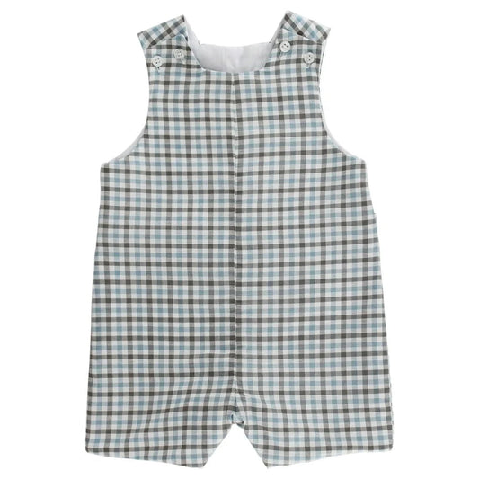 Bailey Boys Pigeon Plaid John John with Tabs