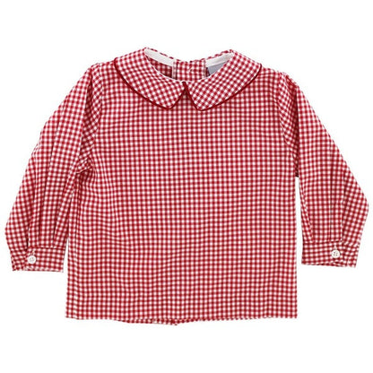 Bailey Boys Infant 12 Mo / Red Check Bailey Boys Red Check Boys Piped Shirt