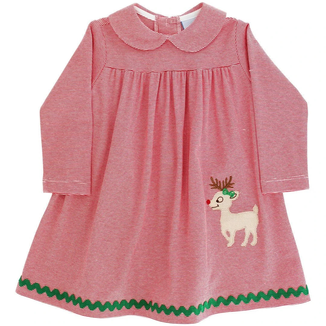 Bailey Boys Red / 2 Toddler Bailey Boys Reindeer Games Knit Dress with Collar