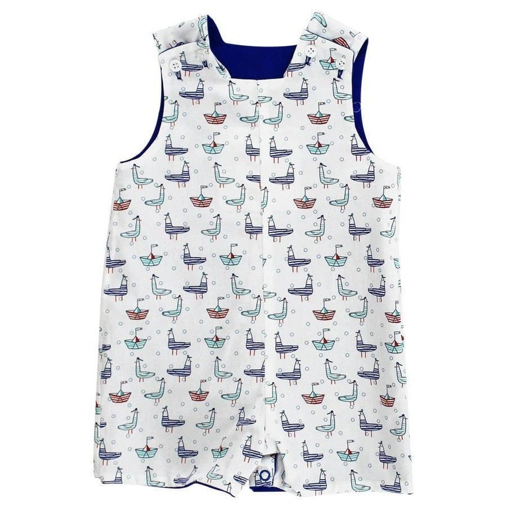 Bailey Boys Sailing Seagulls Reversible John John