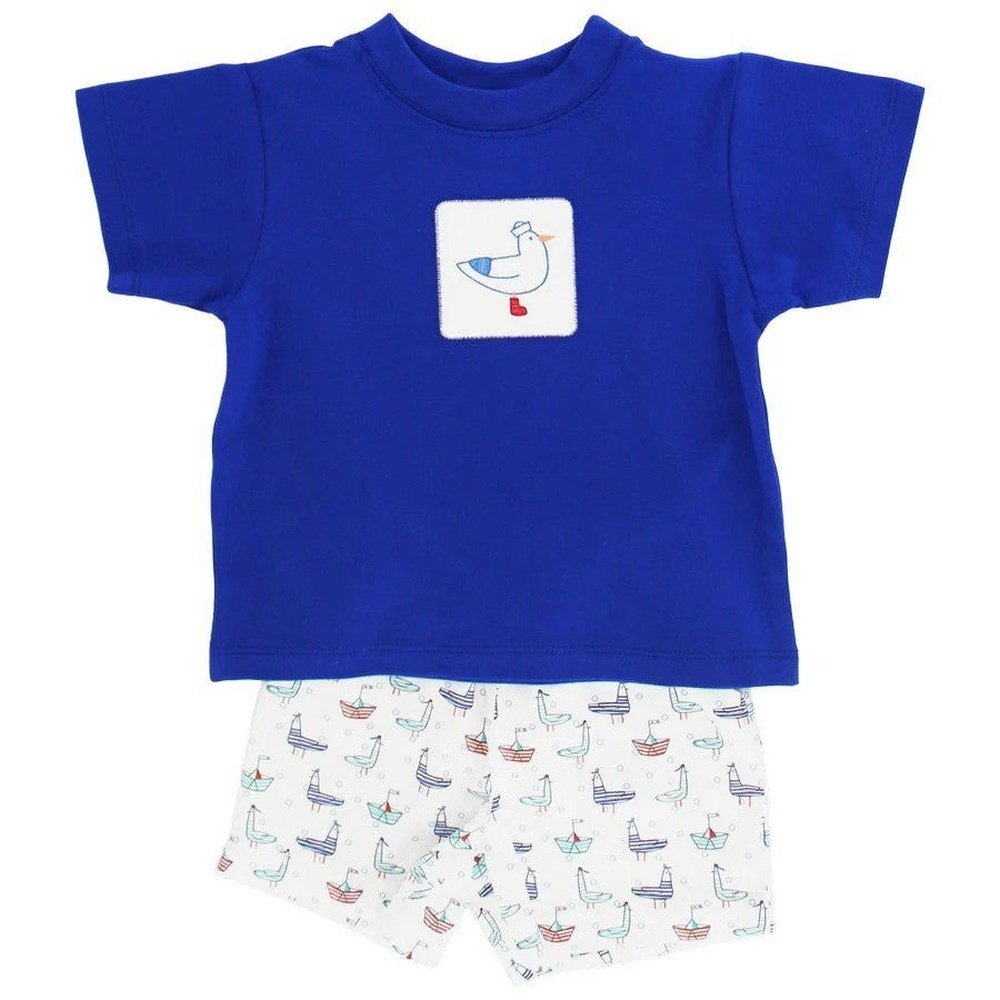 Bailey Boys Sailing Seagulls Short Set