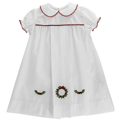 Bailey Boys White Wreath Daygown - Girl