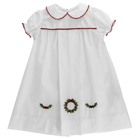 Bailey Boys White Wreath Daygown - Girl
