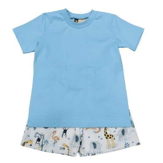 Banana Split Apparel & Gifts Banana Split Zoo Time Boys Short Set