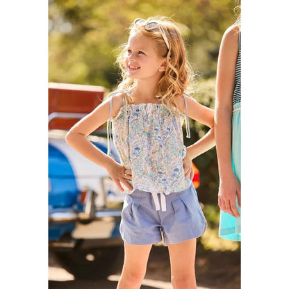 Bella Bliss Girls Whitley Short - Blue Twill