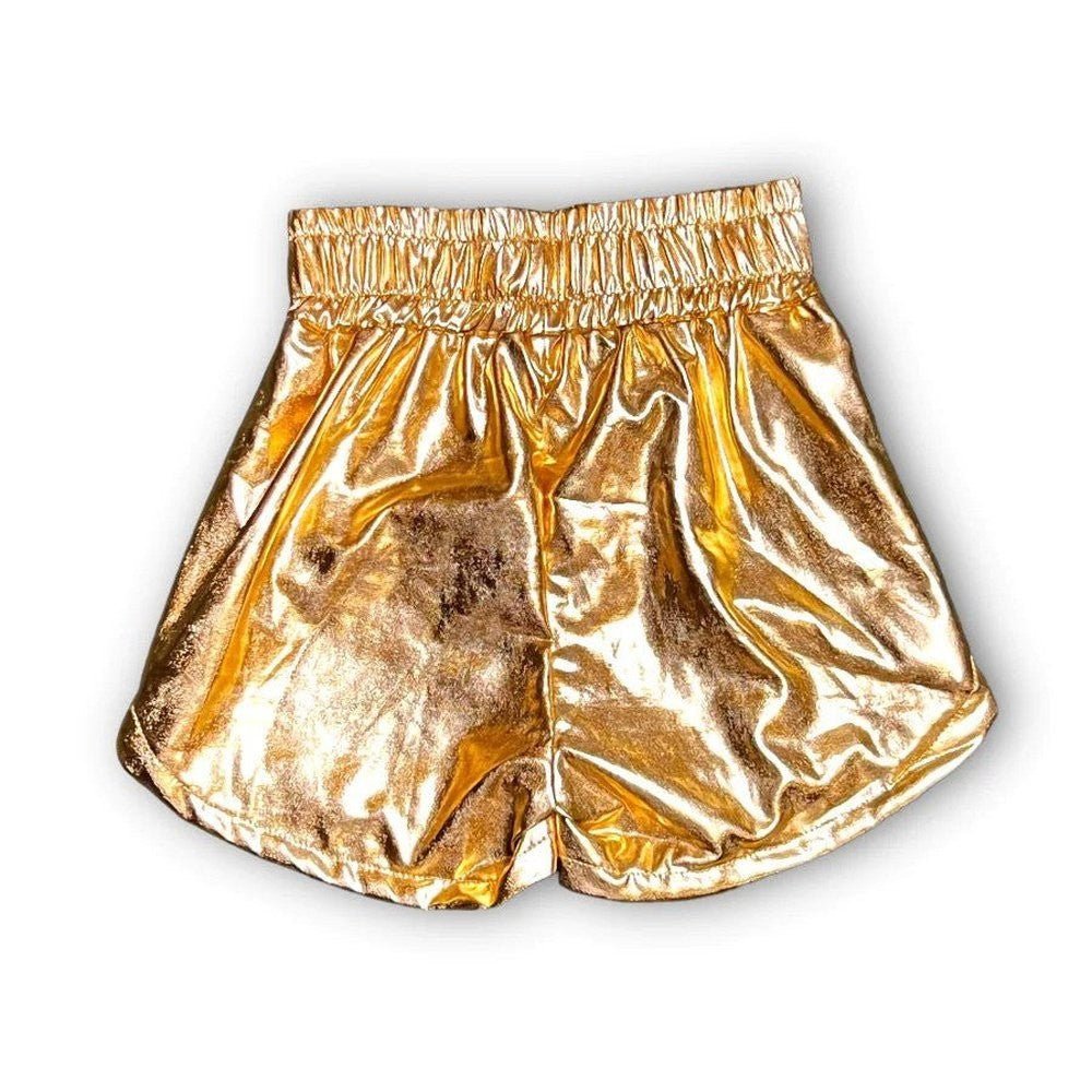 Belle Cher Apparel & Gifts Gold / 5 Belle Cher Metallic Shorts