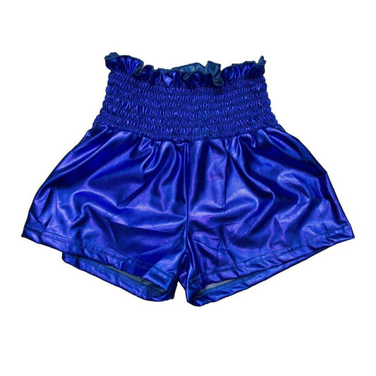 Belle Cher Girls Apparel / Shorts / Kids 4 / Royal Blue Belle Cher Royal Blue Metallic Swing Shorts