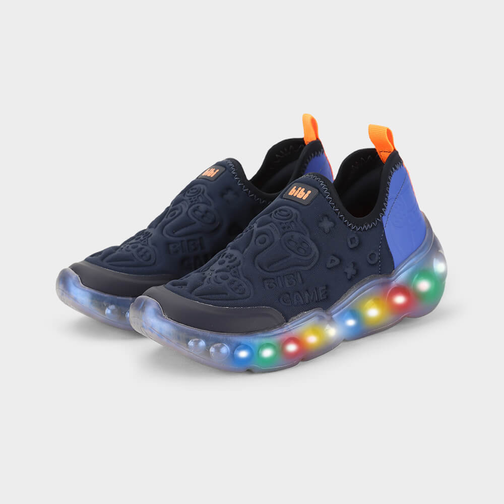 Bibi Shoes Boys Shoes Bibi Roller Celebration 3.0 Sneaker - NAVY/ATOMIC/CITRUS