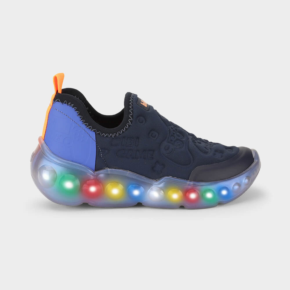 Bibi Shoes Boys Shoes Navy / 9 Bibi Roller Celebration 3.0 Sneaker - NAVY/ATOMIC/CITRUS