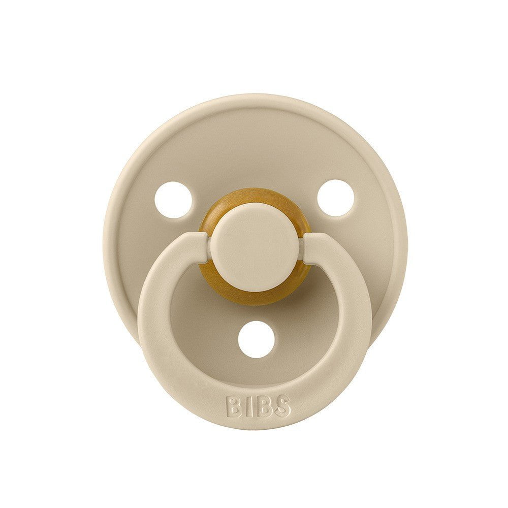 BIBS Pacifiers and Teethers Bibs 2PK Colour Pacifier 0+Months Size 1 - Vanilla/Cornflower