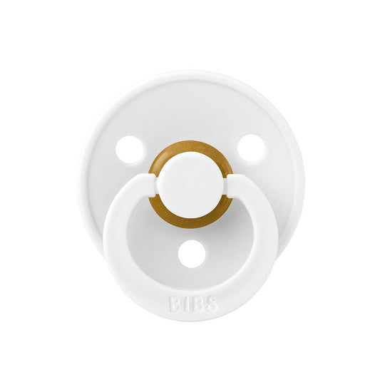 Bibs 2PK Colour Pacifier 0+Months Size 1 White/White