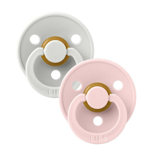 Bibs 2PK Colour Pacifier 6-18 Months Size 2 Haze/Blossom