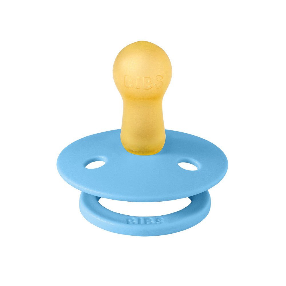 Bibs 2PK Studio Collection Colour Pacifier 6-18 Months Size 2 - Bumblebee Breeze/Petrol