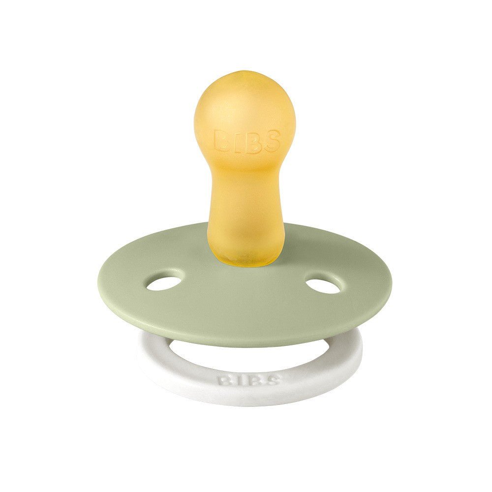 Bibs 2PK Studio Collection Colour Pacifier 6-18 Months Size 2 - Bumblebee Mushroom/Sage