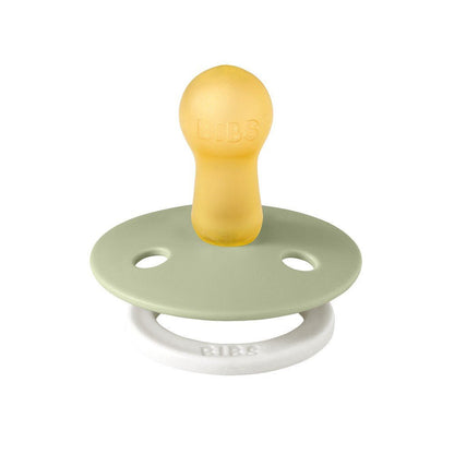 Bibs 2PK Studio Collection Colour Pacifier 6-18 Months Size 2 - Bumblebee Mushroom/Sage