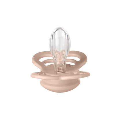 BIBSBibs 2PK Supreme Silicone Pacifier 0+Months Size 1 - Ivory/BlushBabysupermarket