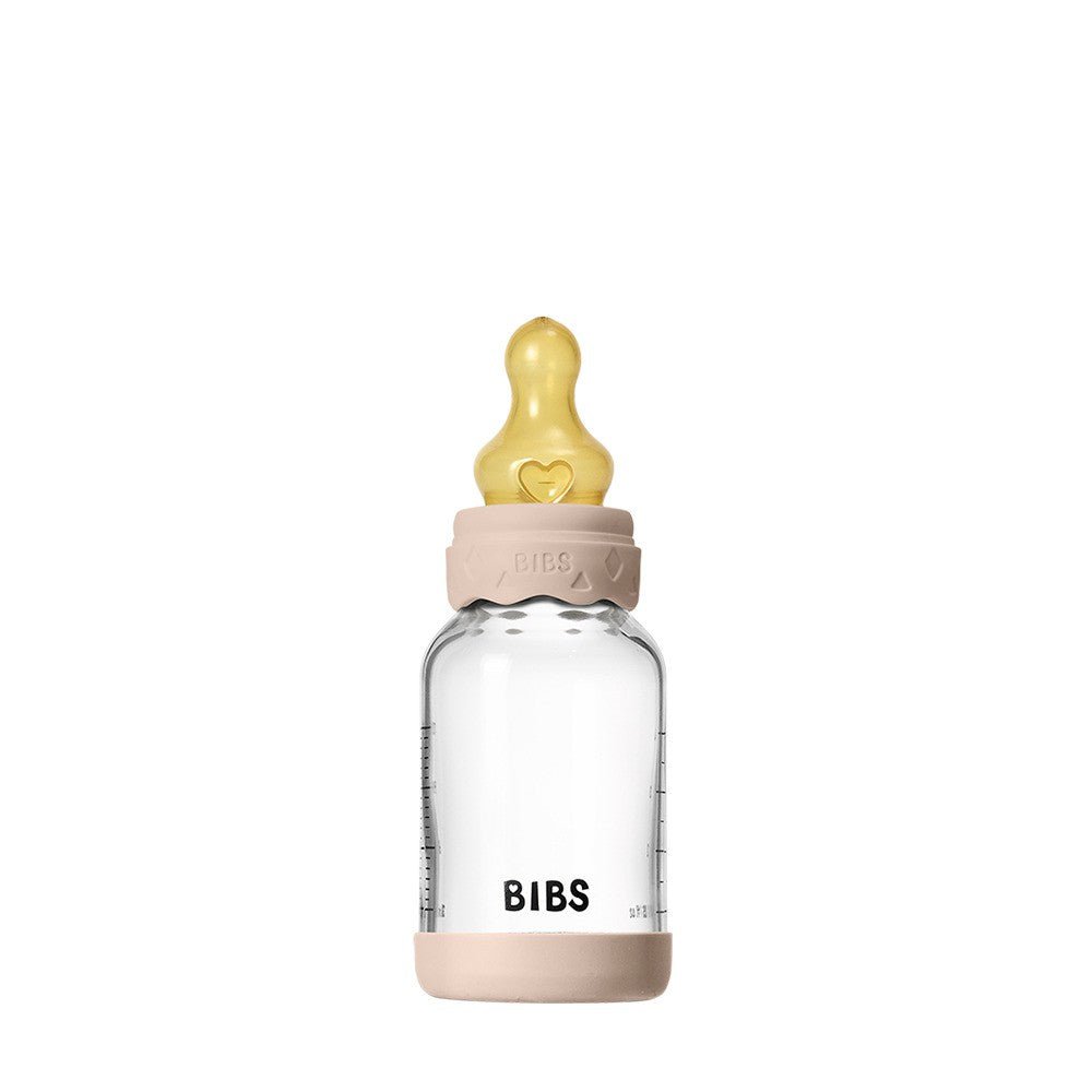 Bibs Baby Glass Bottle Boheme 4OZ Latex Blush-Slow Flow