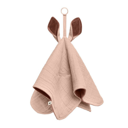Bibs Cuddle Cloth Kangaroo Blush