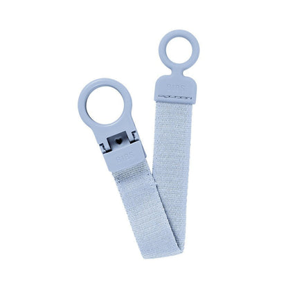 Bibs Pacifier Clip Loop Dusty Blue