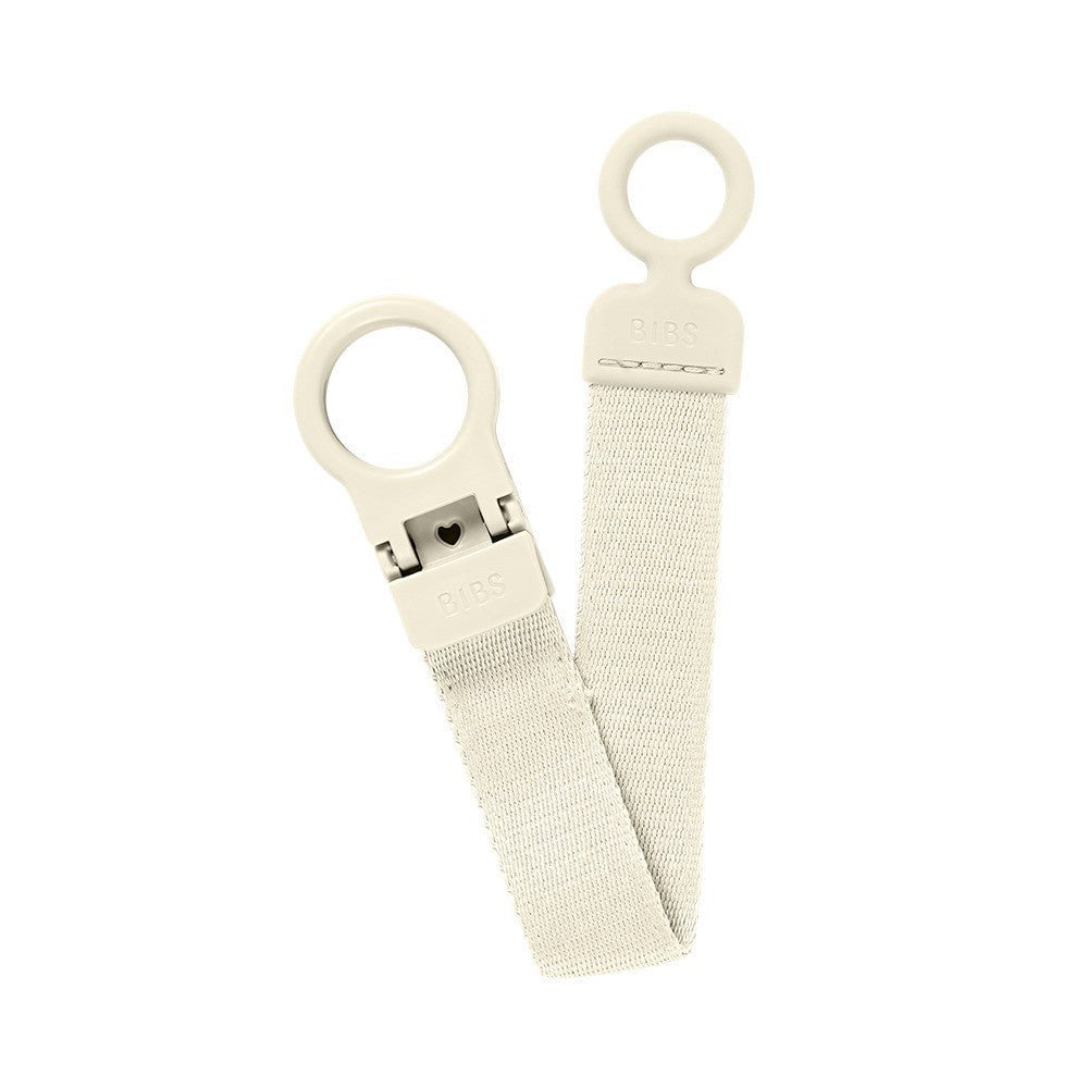 Bibs Pacifier Clip Loop Ivory