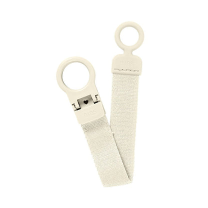 Bibs Pacifier Clip Loop Ivory