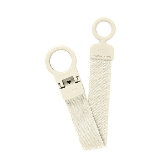 Bibs Pacifier Clip Loop Ivory