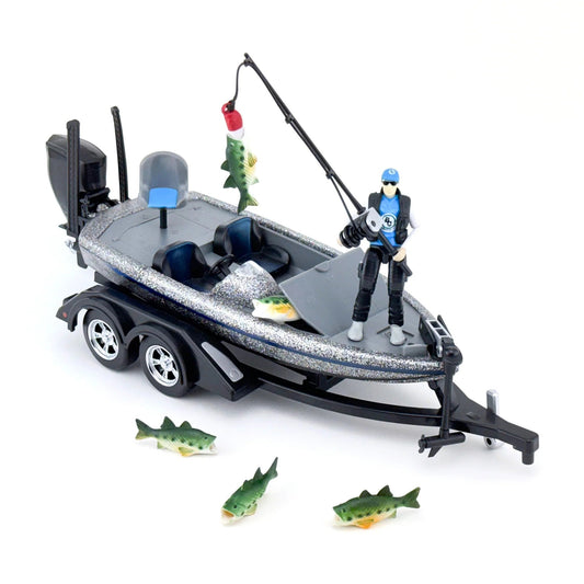 Big Country Toys Toys / Play Vehicles Big Country Bass Fishing Set - Silver Metal Flake