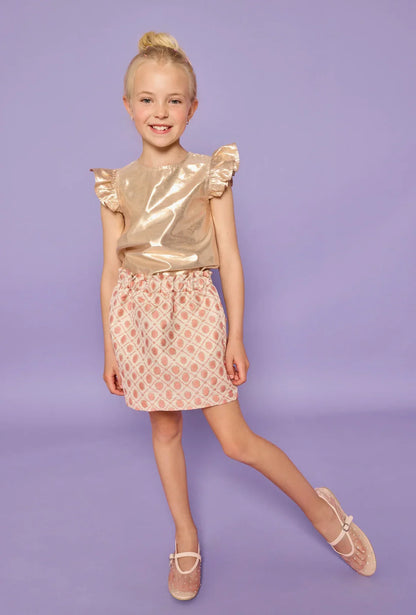 Bisby Girls Apparel / Shirts / Kids Bisby Girl's Gold Top - Glit