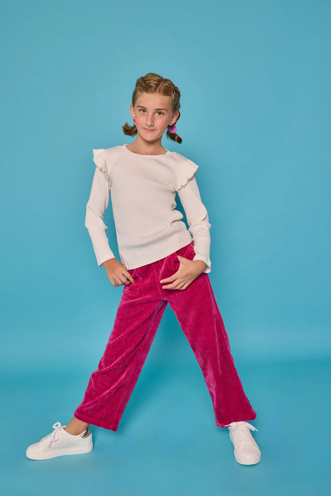 Bisby Girls Apparel / Shirts / Kids Bisby Girl's Sadie Tee - Ivory