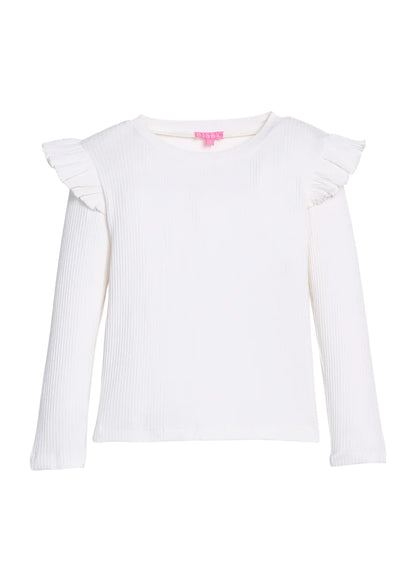 Bisby Girls Apparel / Shirts / Kids Ivory / 5 Bisby Girl's Sadie Tee - Ivory