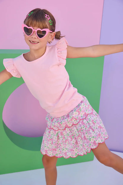 Bisby Bisby Girls Eyelet Tank - Pink