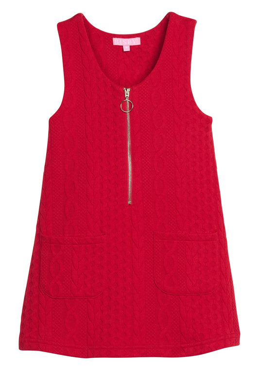 Bisby Girls Apparel / Dresses / Kids Cherry / 5 Bisby Girls Retro Jumper - Cherry