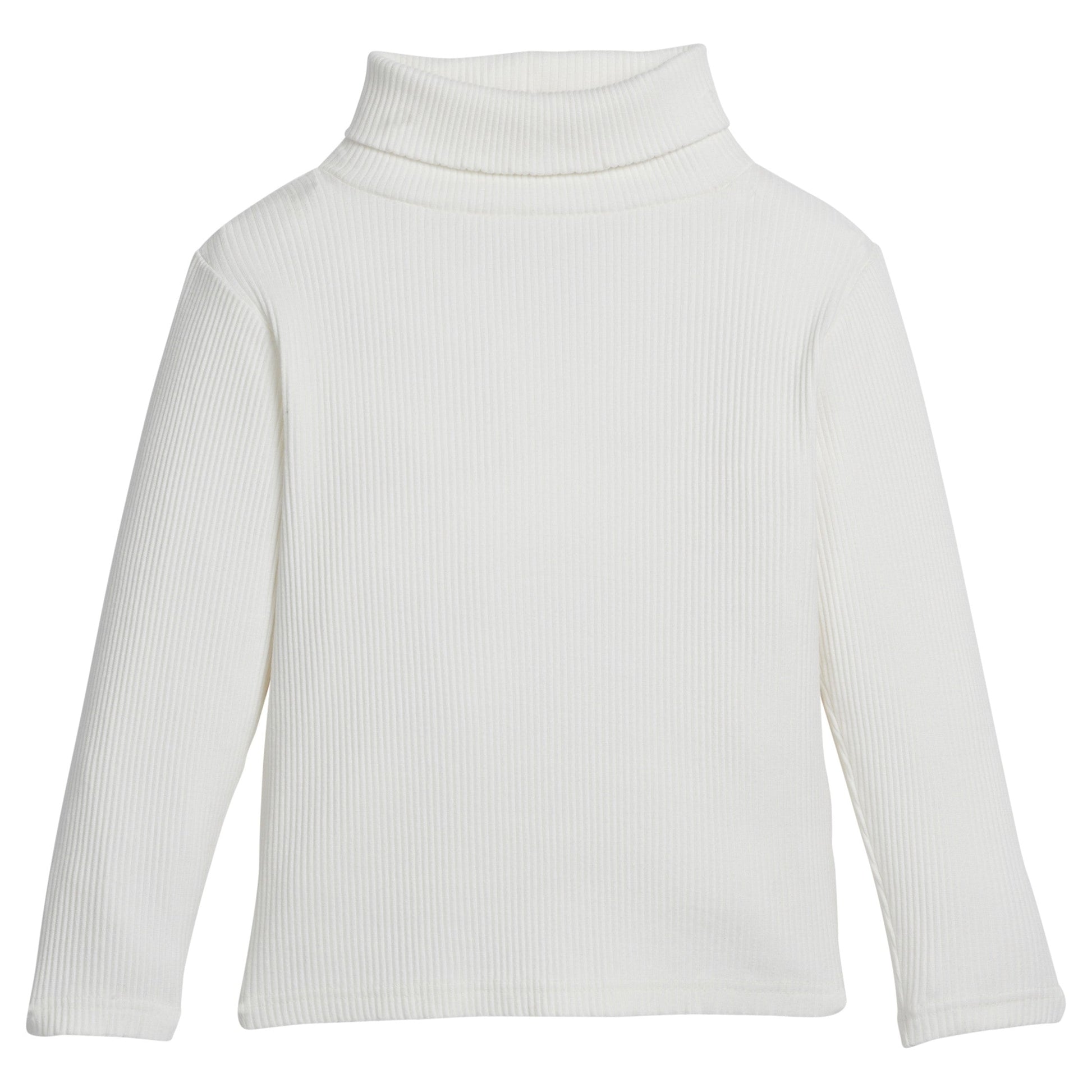 Bisby Girls Ribbed Turtleneck - Ivory